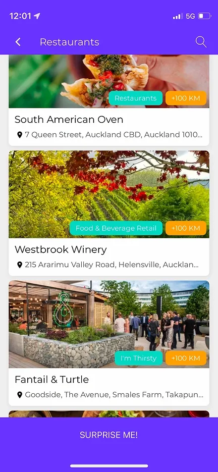 GoLocal restaurant listings