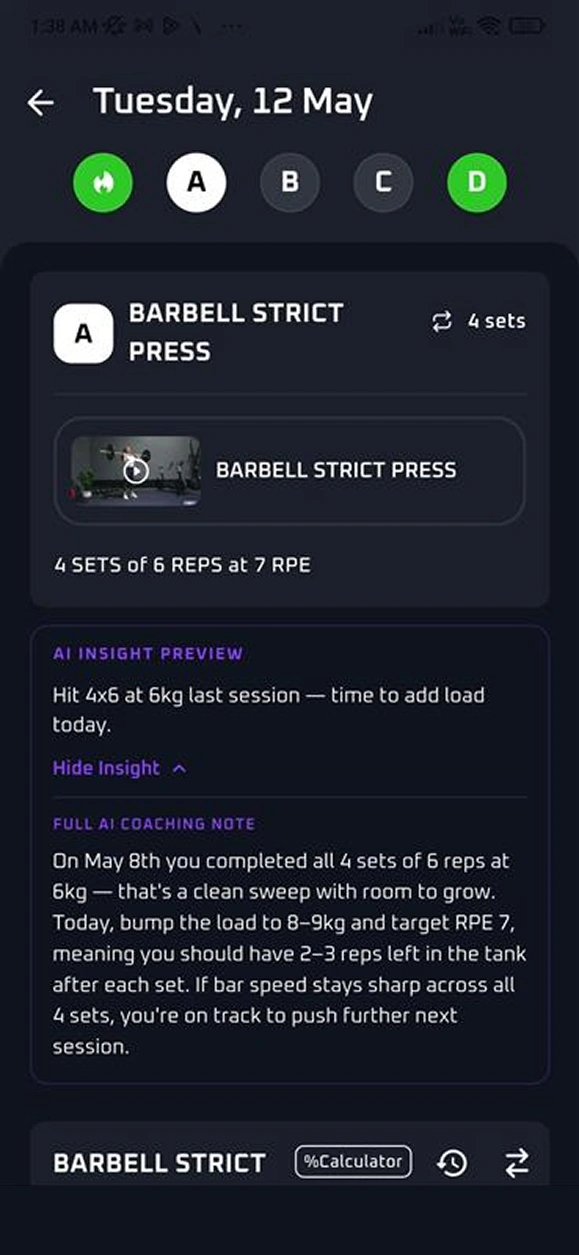Workout Detail