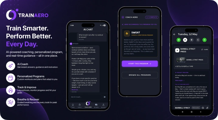 TrainAERO — AI Fitness Coaching App