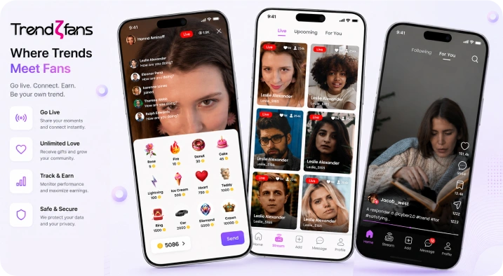 TrendzFans — Creator Monetization App