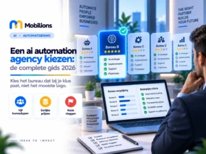 Een ai automation agency kiezen, gids en checklist, by Mobilions